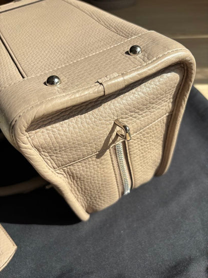 LOEWE Amazona 28 Handbag Ash Beige Leather Silver #QY4IHJ