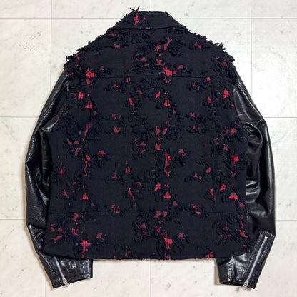 Isamu Katayama Rider's Jacket Check Jacquard + Japan Horse Leather #PFG2WB
