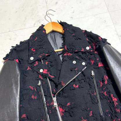 Isamu Katayama Rider's Jacket Check Jacquard + Japan Horse Leather #PFG2WB
