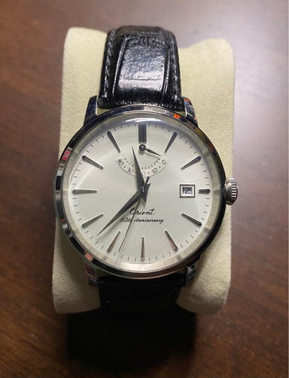 Orient Star 60th Anniversary Hand-Wound Watch with Silver Dial #QYHT83