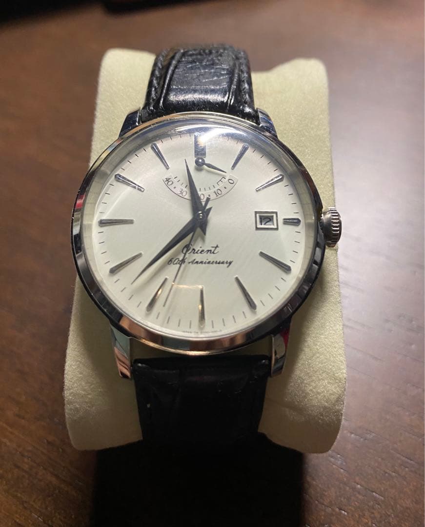 Orient Star 60th Anniversary Hand-Wound Watch with Silver Dial #QYHT83