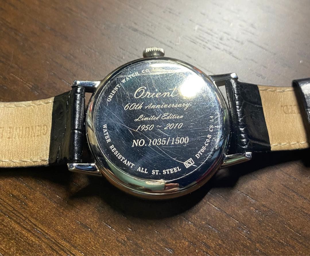 Orient Star 60th Anniversary Hand-Wound Watch with Silver Dial #QYHT83