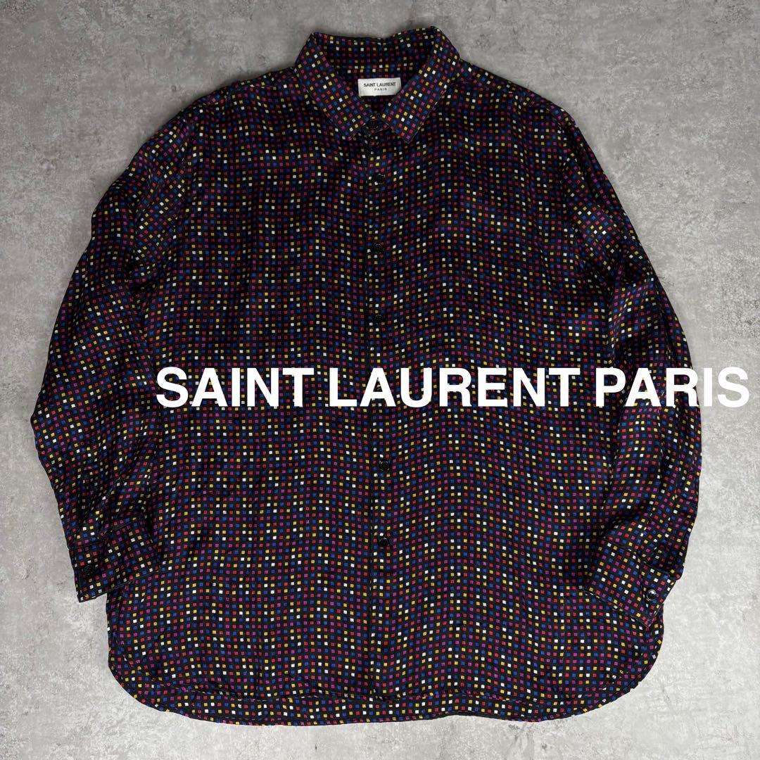 Saint Laurent Paris 42 SAINT LAURENT silk shirt 19SS #QY8SFR