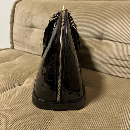 Louis Vuitton Alma PM Vernis Amarante Handbag M91611 #QYKU1Y