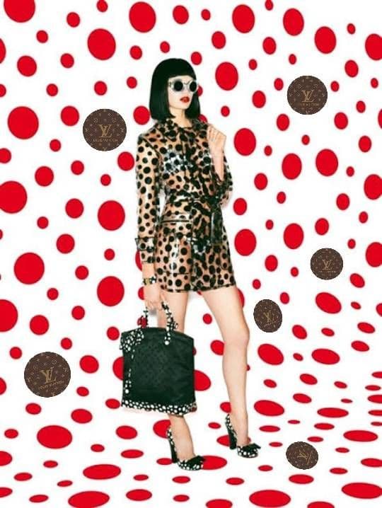 Louis Vuitton x Yayoi Kusama Lockit MM Dots Handbag #QYCGXV