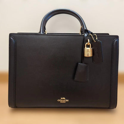 COACH Zoe Carryall Leather 2-Way Handbag Shoulder Bag #QY2M7N