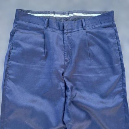 35x32 wide straight silk blend pleated 00s ARMANI wide #QYK5X0