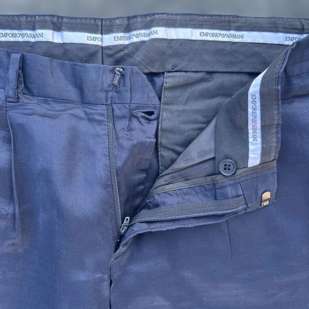 35x32 wide straight silk blend pleated 00s ARMANI wide #QYK5X0