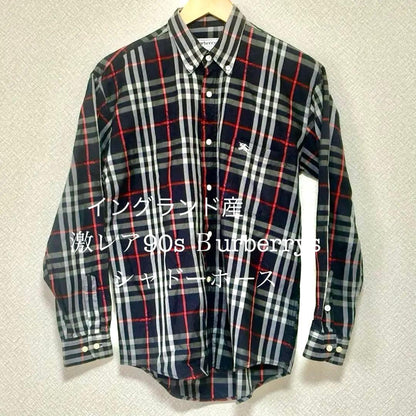 90s Burberry Shadow Horse Nova Check Large, Made in England #QYGAPG