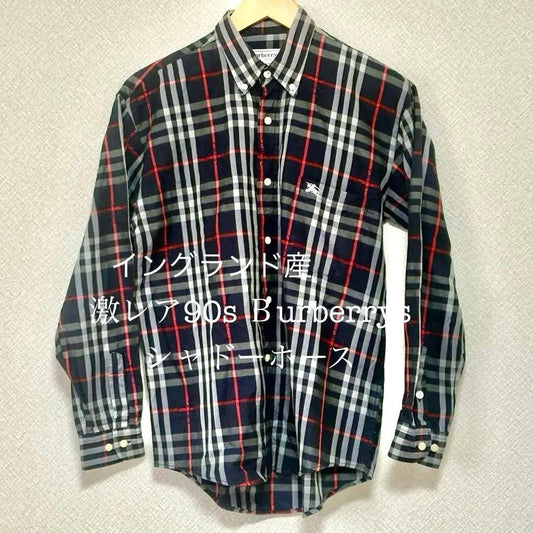 90s Burberry Shadow Horse Nova Check Large, Made in England #QYGAPG