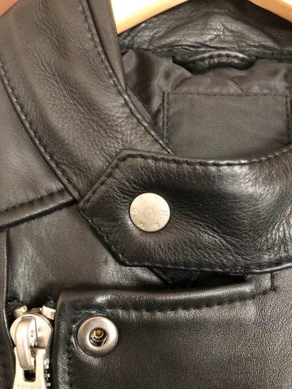 DENHAM Denham leather jacket rider's jacket #QY90GF