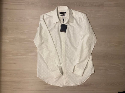 LOUIS VUITTON Monogram Logo Long Sleeve Shirt #PGGATB