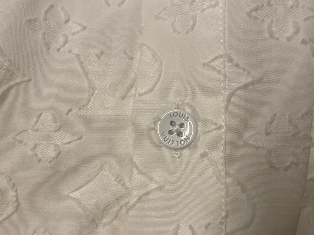 LOUIS VUITTON Monogram Logo Long Sleeve Shirt #PGGATB