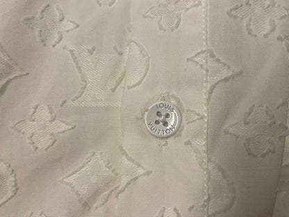 LOUIS VUITTON Monogram Logo Long Sleeve Shirt #PGGATB