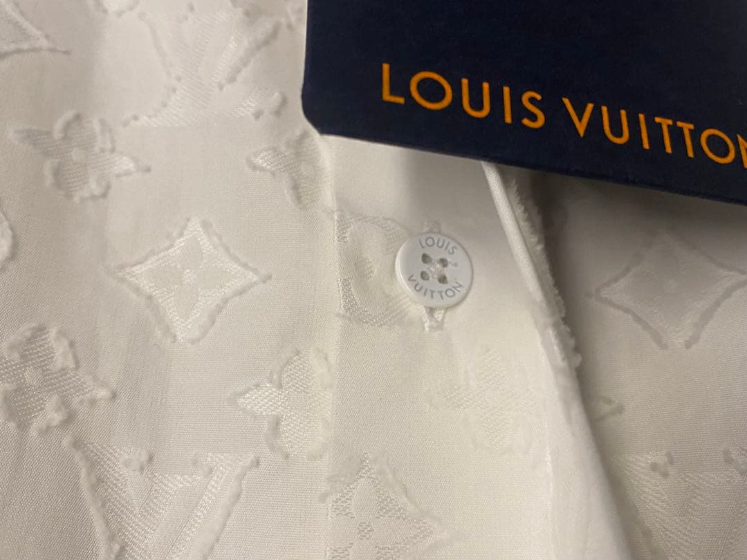 LOUIS VUITTON Monogram Logo Long Sleeve Shirt #PGGATB