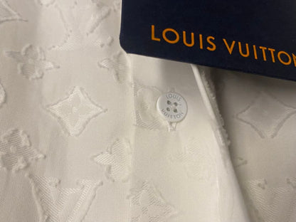 LOUIS VUITTON Monogram Logo Long Sleeve Shirt #PGGATB