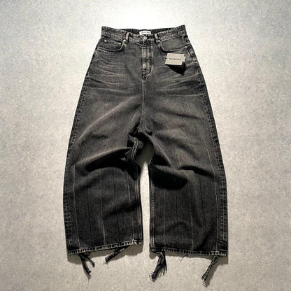 Balenciaga baggy denim pants with tags, distressed, wide, Y2K #QY1I1G