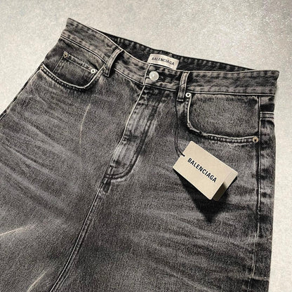 Balenciaga baggy denim pants with tags, distressed, wide, Y2K #QY1I1G
