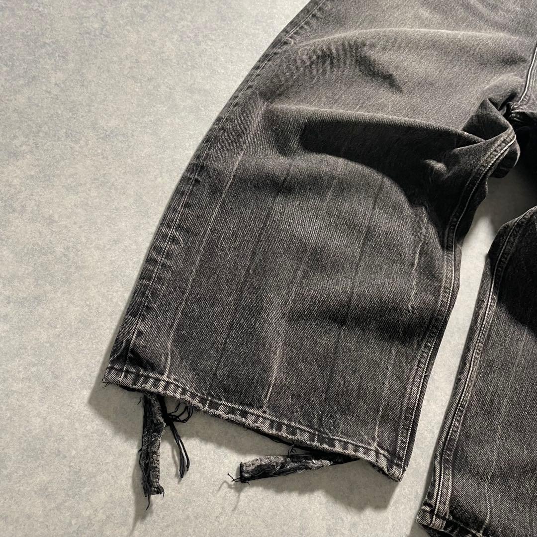 Balenciaga baggy denim pants with tags, distressed, wide, Y2K #QY1I1G