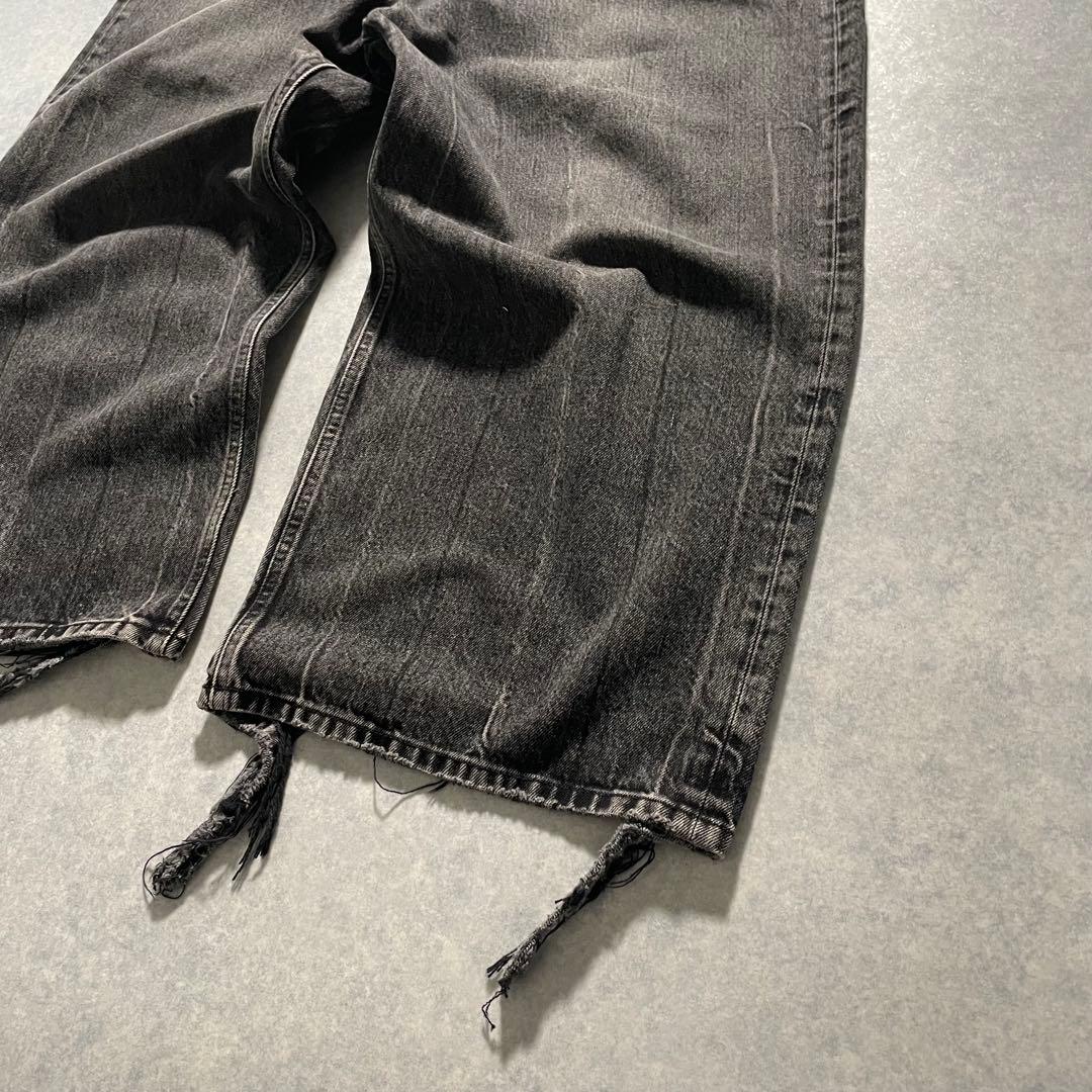 Balenciaga baggy denim pants with tags, distressed, wide, Y2K #QY1I1G