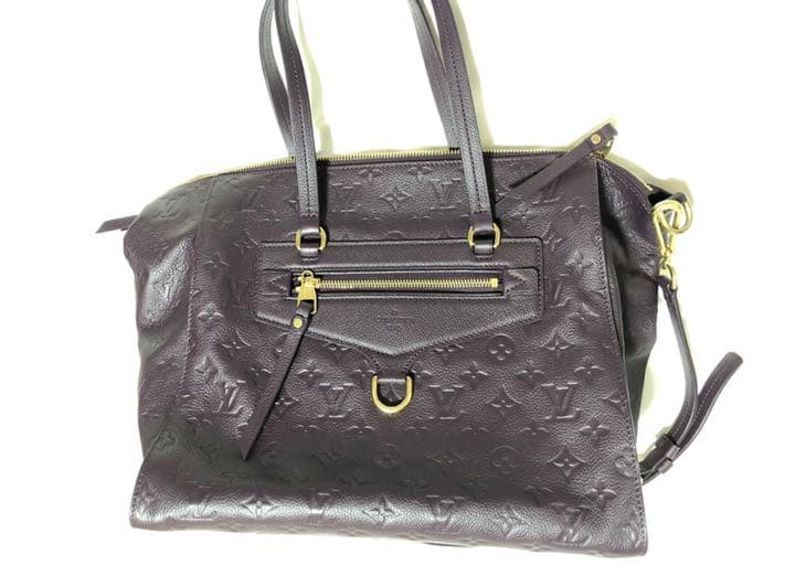 LOUIS VUITTON Empreinte Purple 2-Way Shoulder Tote Bag Rare Mint #QYCP7E