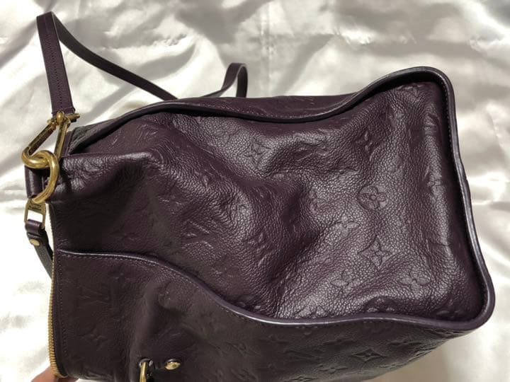 LOUIS VUITTON Empreinte Purple 2-Way Shoulder Tote Bag Rare Mint #QYCP7E