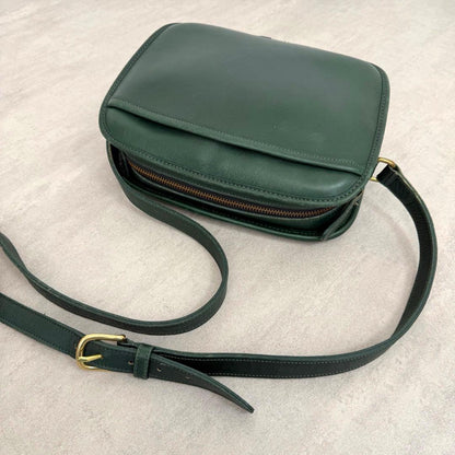 Old Coach Shoulder Bag Green Glove-Tanned Leather USA #QYC8EO