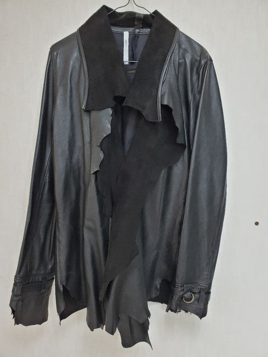 .efiLevol destroyed leather Jacket #QYFG1D