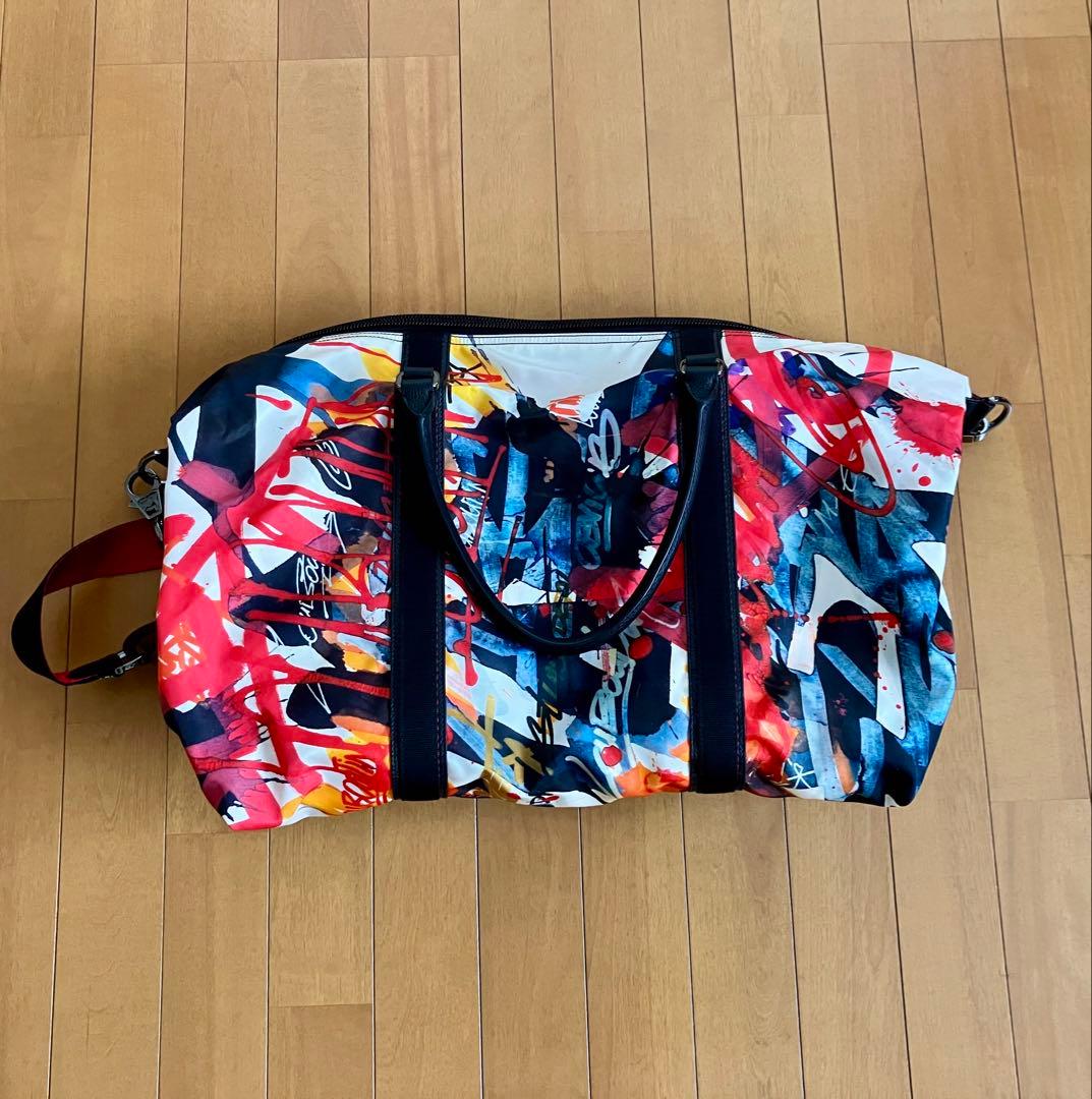 Christian Louboutin 2-Way Boston Bag Paint Design Rare Limited #QYI0AT