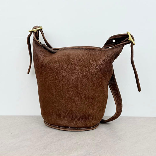 Old Coach Helen's Legacy Nubuc Duffel M Brown Nubuck Leather #QYJ3B7