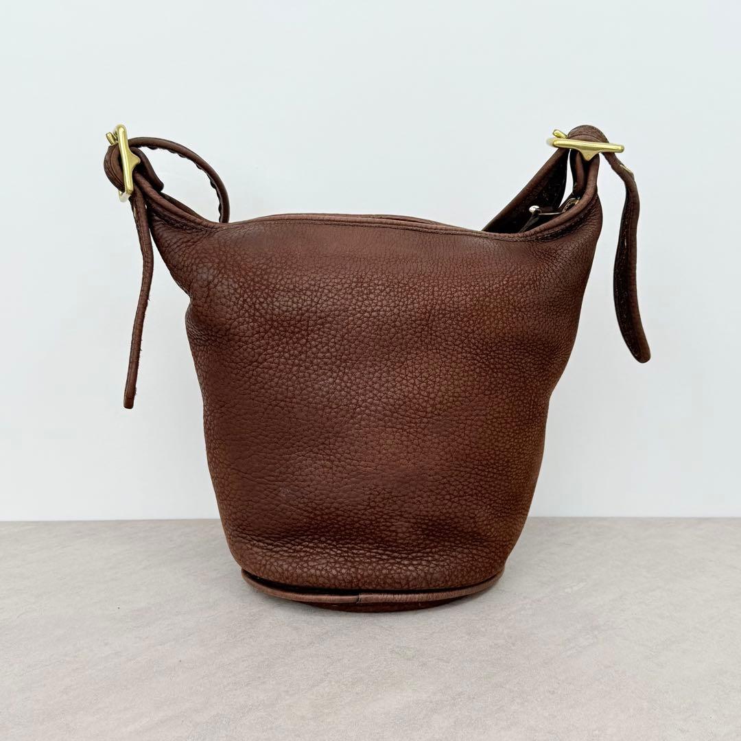 Old Coach Helen's Legacy Nubuc Duffel M Brown Nubuck Leather #QYJ3B7