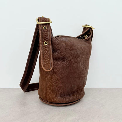 Old Coach Helen's Legacy Nubuc Duffel M Brown Nubuck Leather #QYJ3B7
