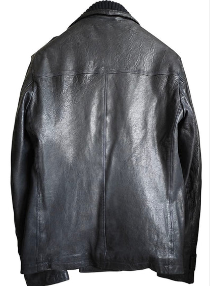 DOLCE&GABBANA leather coat #QY2SRN