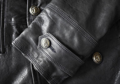 DOLCE&GABBANA leather coat #QY2SRN