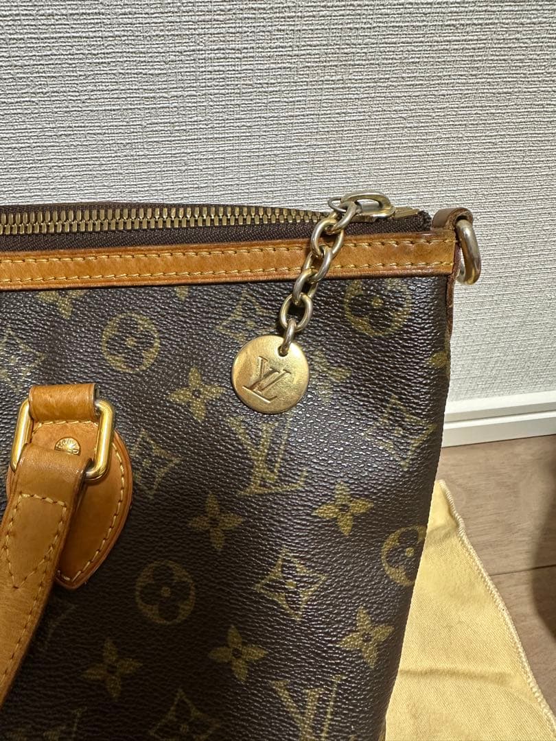 LOUIS VUITTON Monogram Canvas 2WAY Handbag Brown Shoulder Strap Charm #QY4458