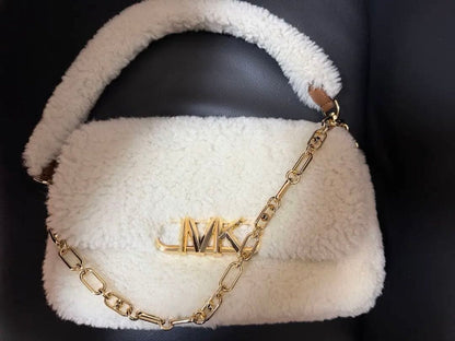Michael Kors fluffy bag worn by Dahyun #QY3VE8