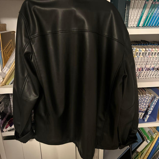 ZARA faux leather overshirt #QY98QA