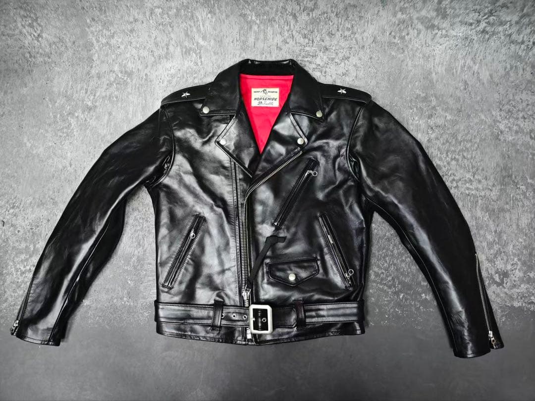 Marlon Brand One Star Double Rider Jacket, Durable, Size 2XL #QYDB0L