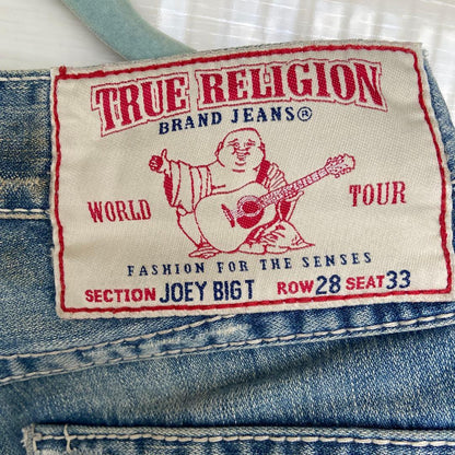 TRUE RELIGION JOY BIG T-shirt with white stitching (Foo Denim) #QO2LBQ