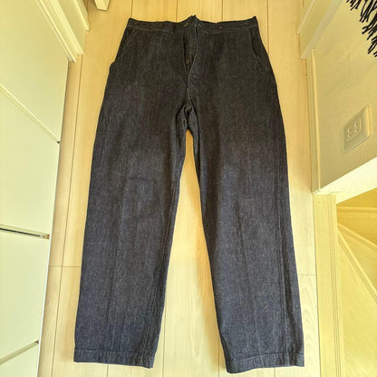 comoli Denim Overpants Navy Size 2 #QY00WC
