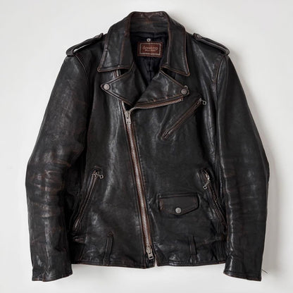 Brown core drestrip rider jacket 2 dresstrip leather black #QYA2XP