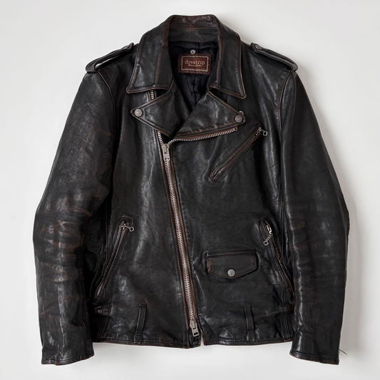 Brown core drestrip rider jacket 2 dresstrip leather black #QYA2XP