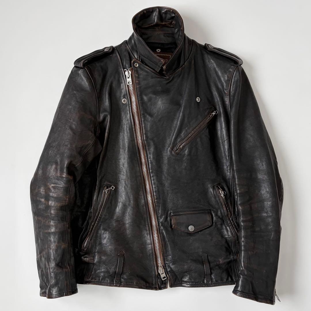 Brown core drestrip rider jacket 2 dresstrip leather black #QYA2XP
