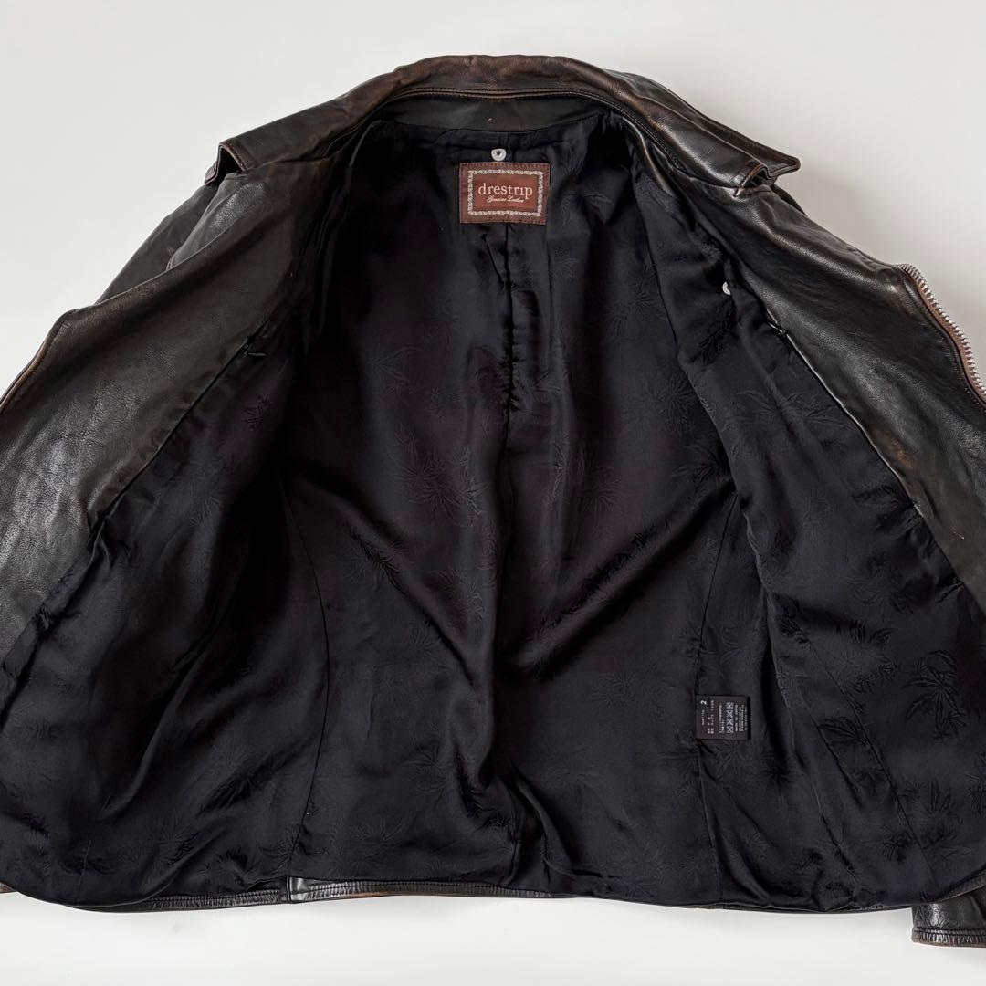 Brown core drestrip rider jacket 2 dresstrip leather black #QYA2XP