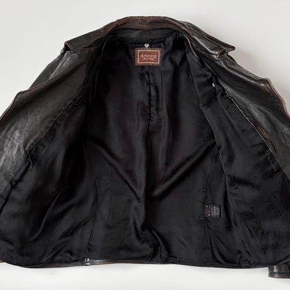 Brown core drestrip rider jacket 2 dresstrip leather black #QYA2XP