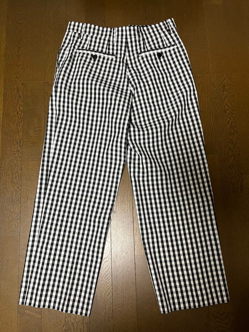 Burberry 20SS Wide-leg Pants, Size 46, Gingham Check #QY85KS