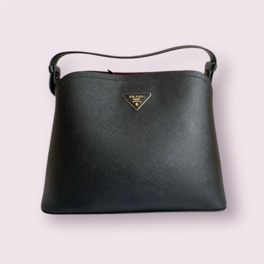 PRADA PRADA Bag Black 2-Way Saffiano Matinee #QY69JF