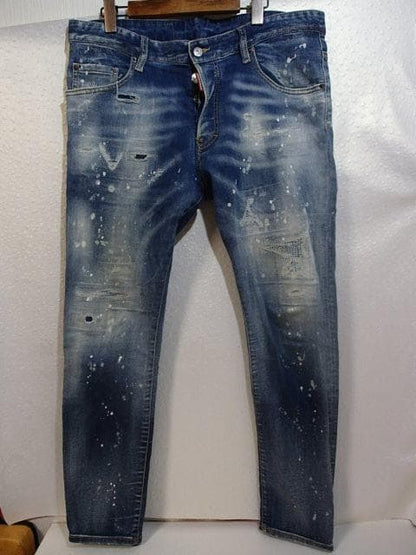 DSQUARED2 Dsquared Skater Crushed Denim 50 #QY5MAX