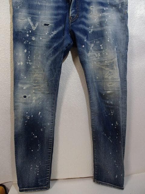 DSQUARED2 Dsquared Skater Crushed Denim 50 #QY5MAX