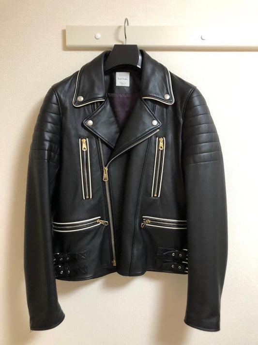Paul Smith Double Riders Jacket, Made in Italy, Size M #QYJIU3